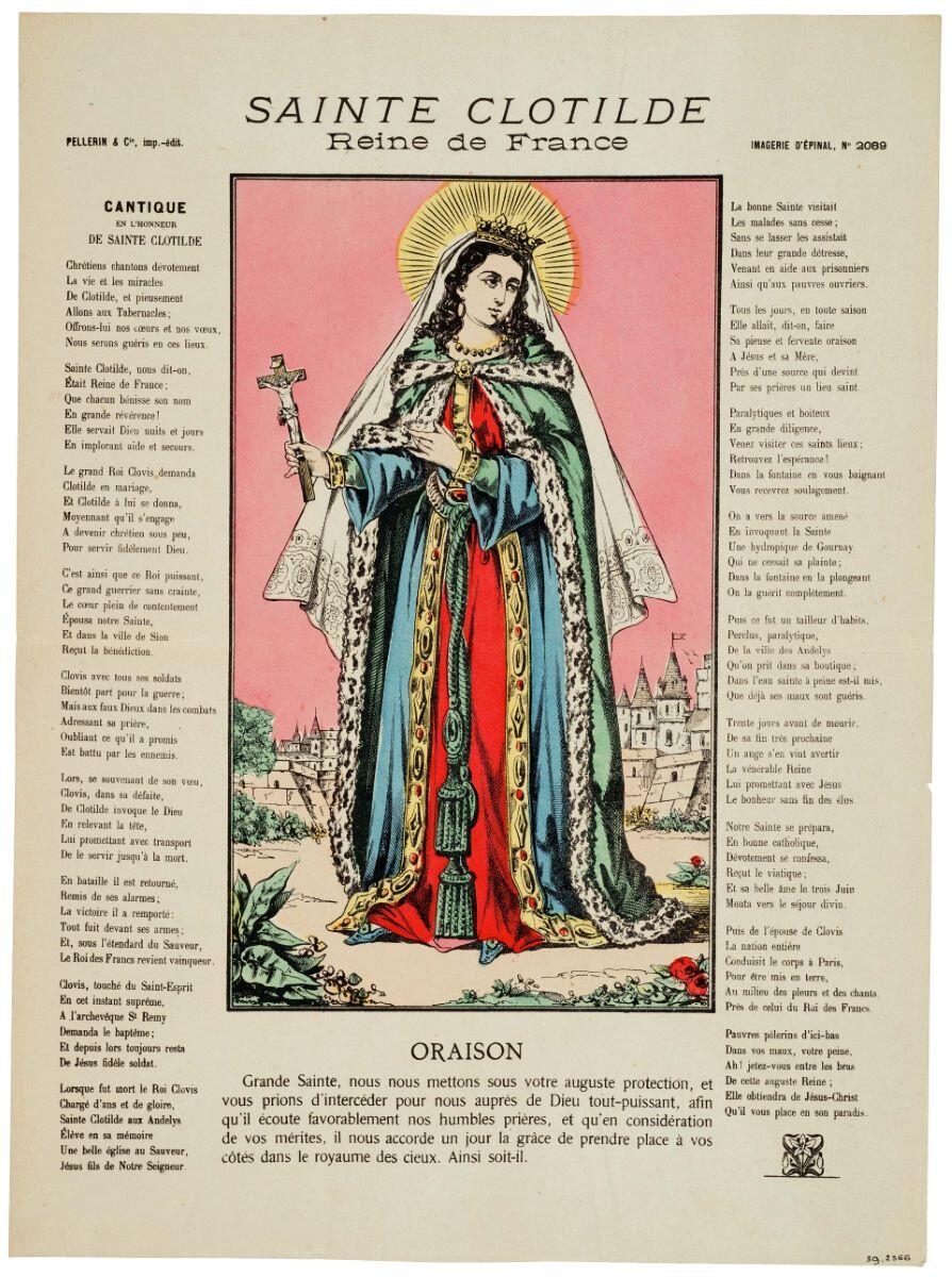 SAINTE CLOTILDE / Reine de France. (titre inscrit)_0